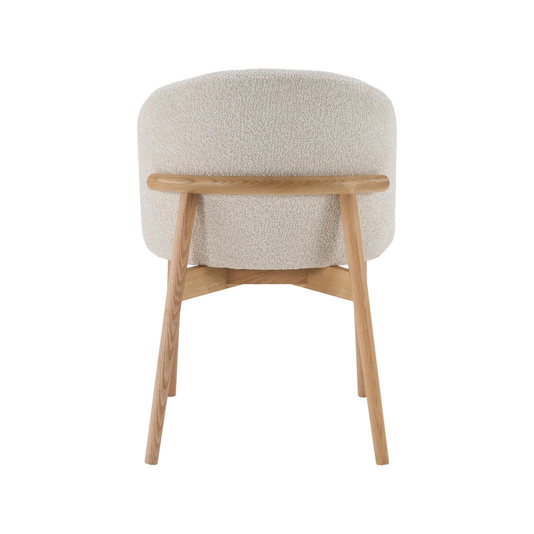 LABEL51 Eetkamerstoelen Nagano - Naturel - Geweven - Naturel Houten Frame