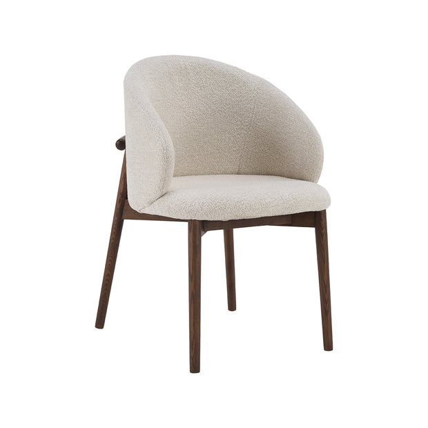 LABEL51 Eetkamerstoelen Nagano - Naturel - Geweven - Walnoot Houten Frame