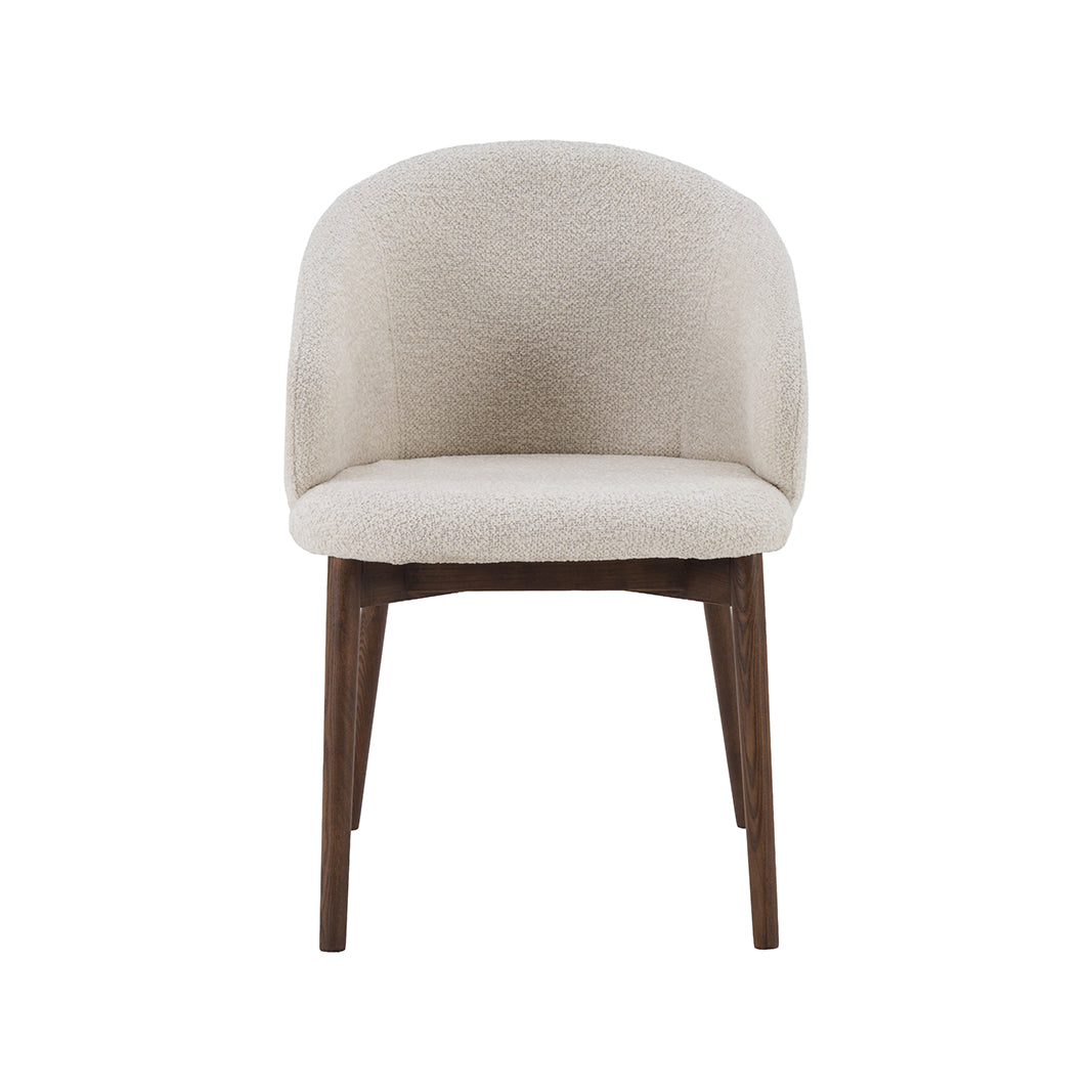 LABEL51 Eetkamerstoelen Nagano - Naturel - Geweven - Walnoot Houten Frame