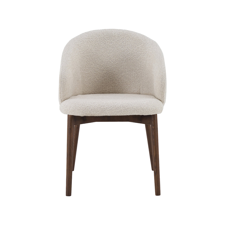 LABEL51 Eetkamerstoelen Nagano - Naturel - Geweven - Walnoot Houten Frame