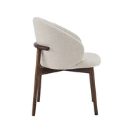 LABEL51 Eetkamerstoelen Nagano - Naturel - Geweven - Walnoot Houten Frame