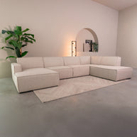 LABEL51 Banken Kay - Naturel - Boucle - Rechts Voorstaand