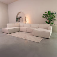 LABEL51 Banken Kay - Naturel - Boucle - Links Voorstaand