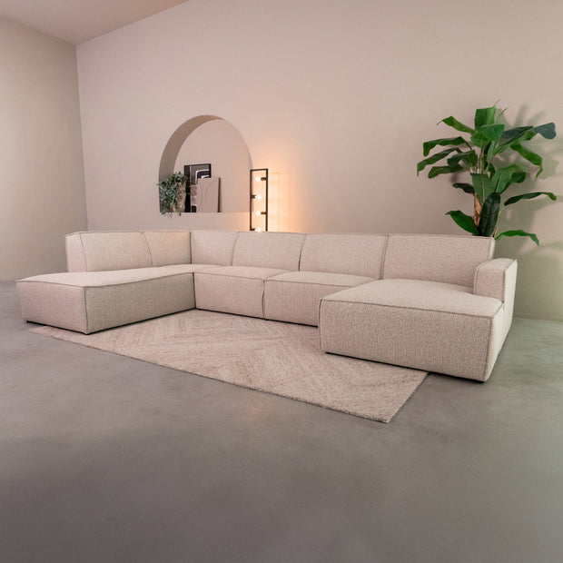 LABEL51 Banken Kay - Naturel - Boucle - Links Voorstaand