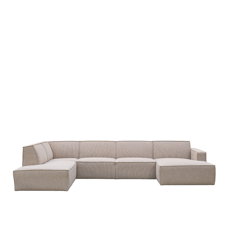 LABEL51 Banken Kay - Naturel - Boucle - Links Voorstaand