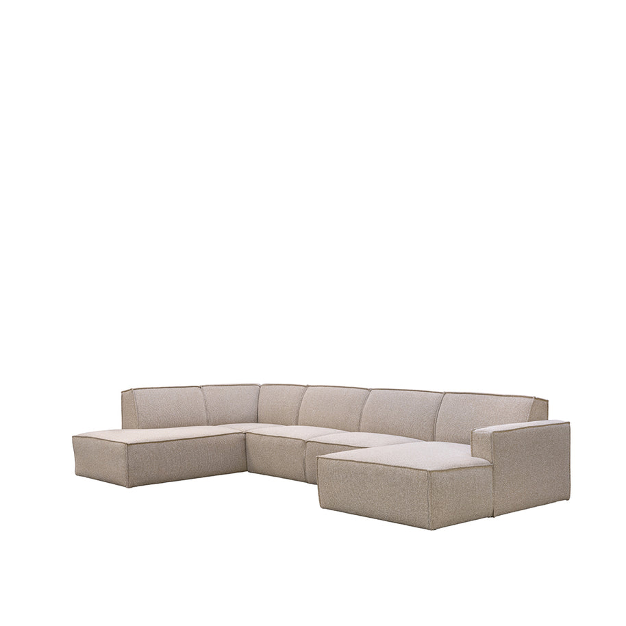 LABEL51 Banken Kay - Naturel - Boucle - Links Voorstaand