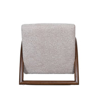 LABEL51 Fauteuils Viggo - Beige - Geweven - Walnoot Houten Frame