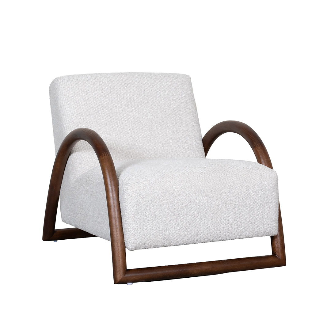 LABEL51 Fauteuils Viggo - Naturel - Geweven - Walnoot Houten Frame