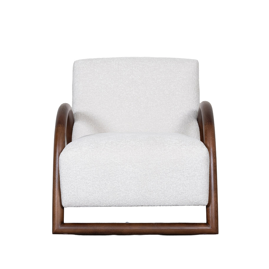 LABEL51 Fauteuils Viggo - Naturel - Geweven - Walnoot Houten Frame