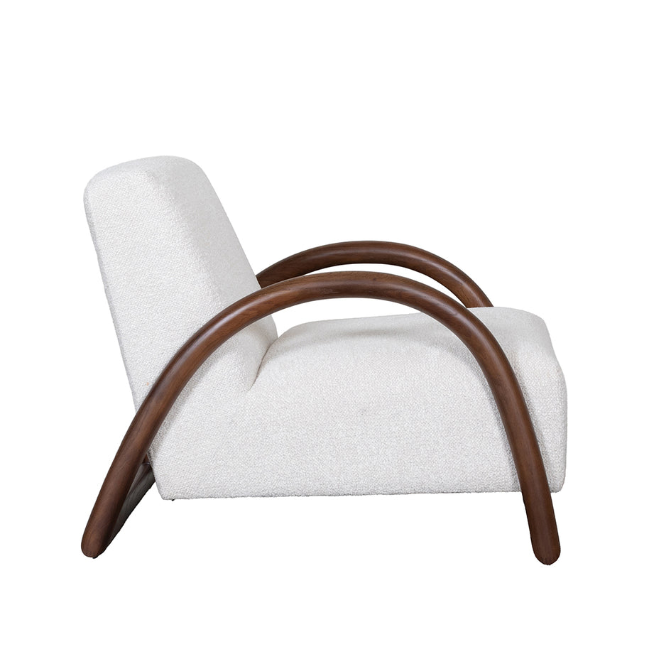 LABEL51 Fauteuils Viggo - Naturel - Geweven - Walnoot Houten Frame