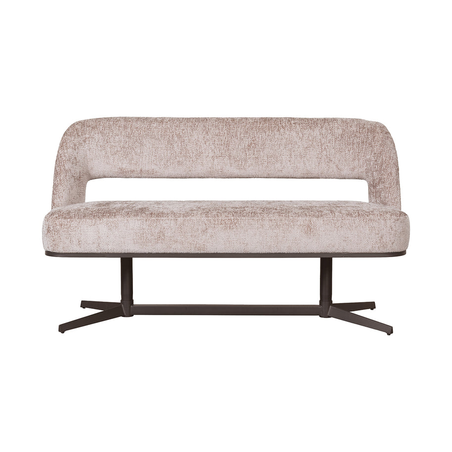 LABEL51 Eetkamerbanken Port Grimaud - Naturel - Chenille 150x61x88 cm
