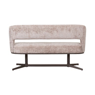LABEL51 Eetkamerbanken Port Grimaud - Naturel - Chenille 150x61x88 cm