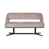 LABEL51 Eetkamerbanken Port Grimaud - Taupe - Chenille 150x61x88 cm