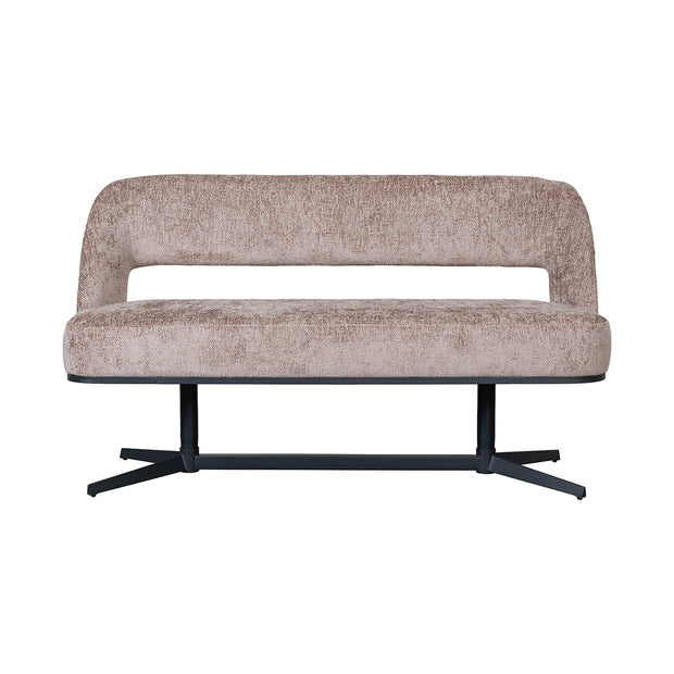LABEL51 Eetkamerbanken Port Grimaud - Taupe - Chenille 150x61x88 cm