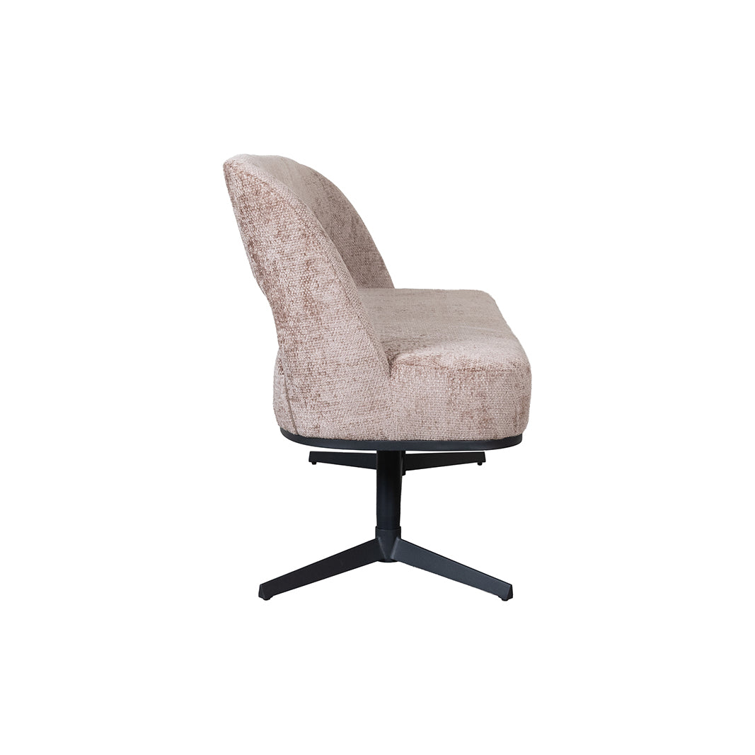 LABEL51 Eetkamerbanken Port Grimaud - Taupe - Chenille 150x61x88 cm