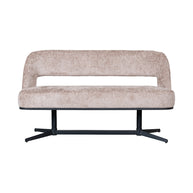 LABEL51 Eetkamerbanken Port Grimaud - Naturel - Chenille 150x61x88 cm