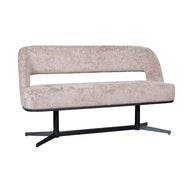 LABEL51 Eetkamerbanken Port Grimaud - Naturel - Chenille 150x61x88 cm