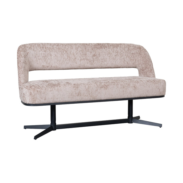 LABEL51 Eetkamerbanken Port Grimaud - Naturel - Chenille 150x61x88 cm