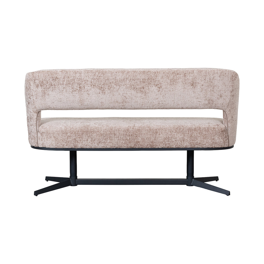 LABEL51 Eetkamerbanken Port Grimaud - Naturel - Chenille 150x61x88 cm