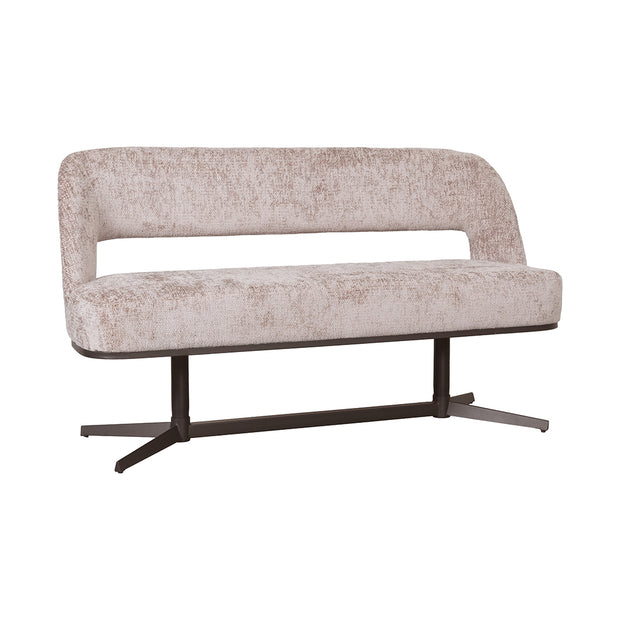 LABEL51 Eetkamerbanken Port Grimaud - Naturel - Chenille 190x61x88 cm