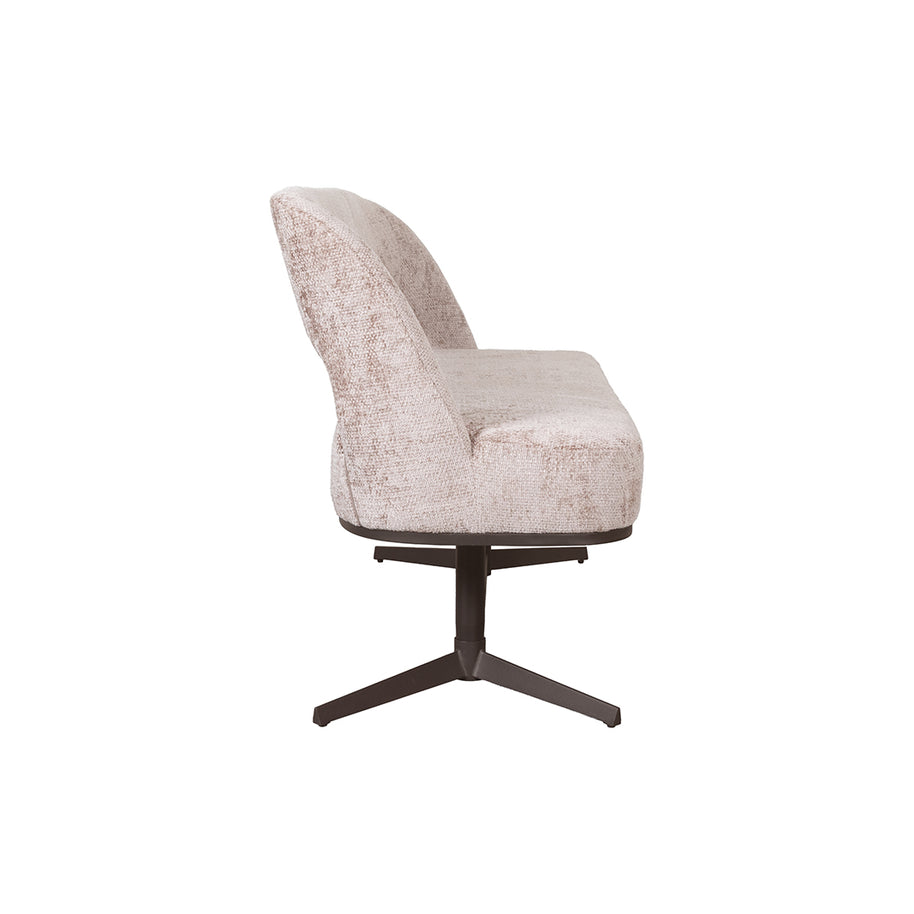 LABEL51 Eetkamerbanken Port Grimaud - Naturel - Chenille 190x61x88 cm
