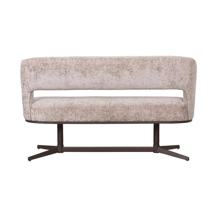 LABEL51 Eetkamerbanken Port Grimaud - Naturel - Chenille 190x61x88 cm