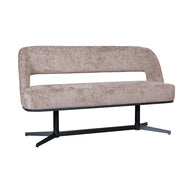 LABEL51 Eetkamerbanken Port Grimaud - Taupe - Chenille 150x61x88 cm