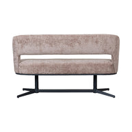 LABEL51 Eetkamerbanken Port Grimaud - Taupe - Chenille 150x61x88 cm