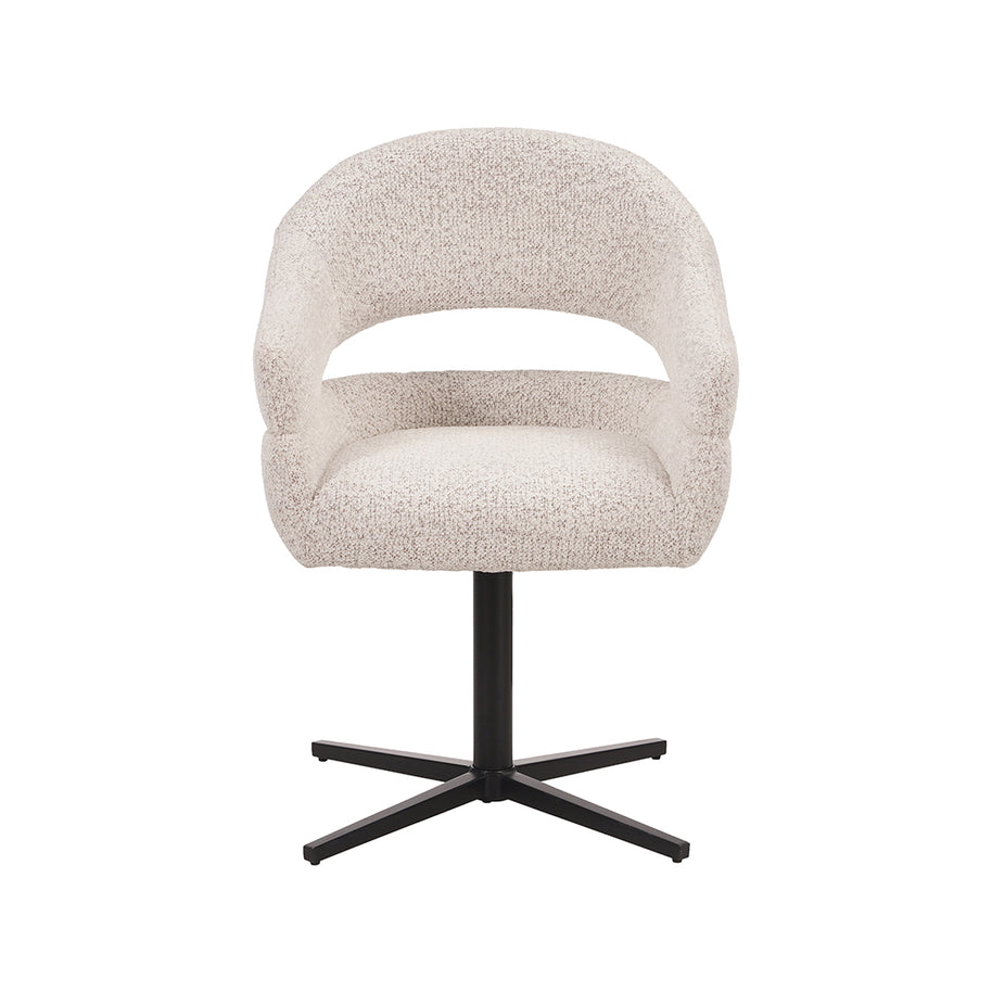 LABEL51 Eetkamerstoelen Donna - Champagne - Geweven - One Size