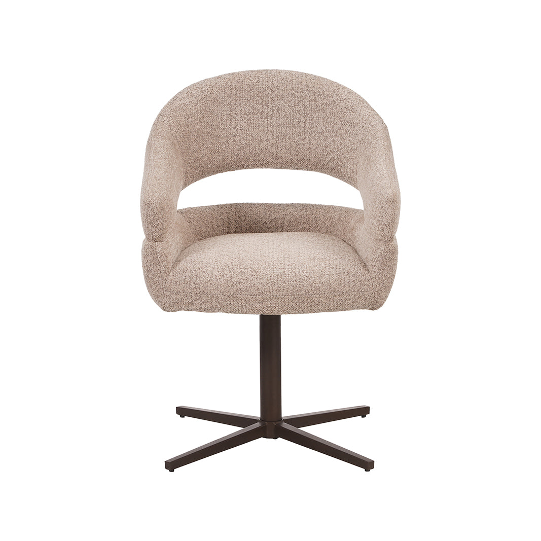 LABEL51 Eetkamerstoelen Donna - Beige - Geweven - One Size