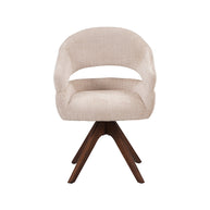 LABEL51 Eetkamerstoelen Sofia - Naturel - Chenille - One Size