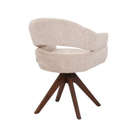 LABEL51 Eetkamerstoelen Sofia - Naturel - Chenille - One Size