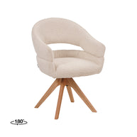 LABEL51 Eetkamerstoelen Sofia - Naturel - Geweven - One Size
