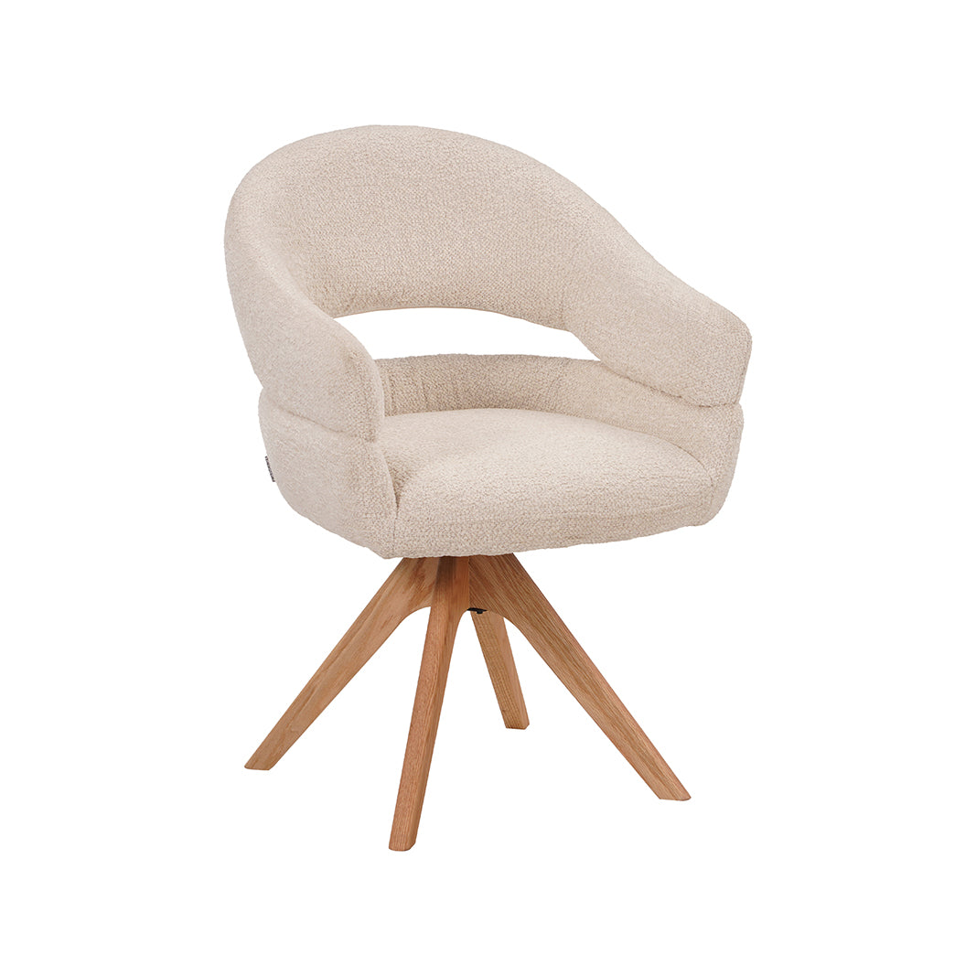 LABEL51 Eetkamerstoelen Sofia - Naturel - Geweven - One Size