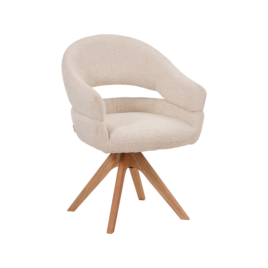 LABEL51 Eetkamerstoelen Sofia - Naturel - Geweven - One Size