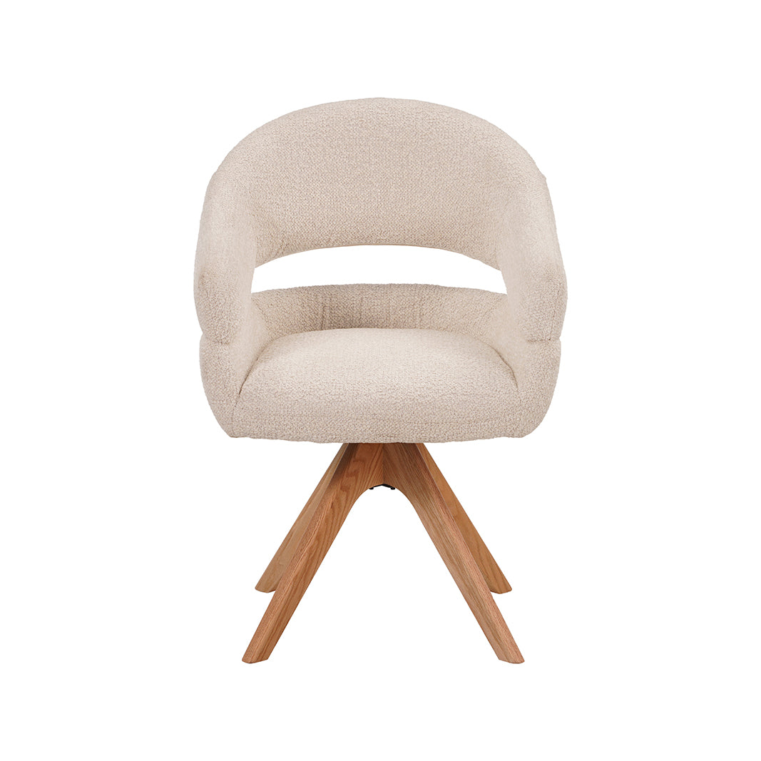 LABEL51 Eetkamerstoelen Sofia - Naturel - Geweven - One Size