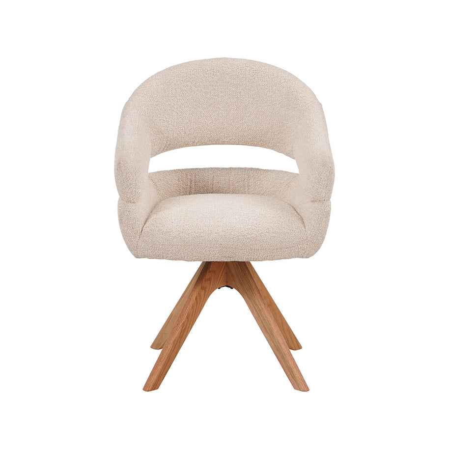 LABEL51 Eetkamerstoelen Sofia - Naturel - Geweven - One Size