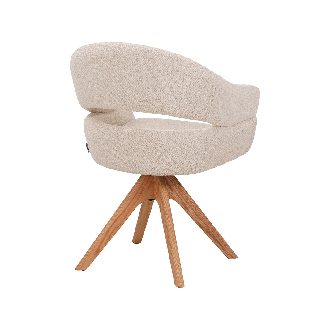 LABEL51 Eetkamerstoelen Sofia - Naturel - Geweven - One Size