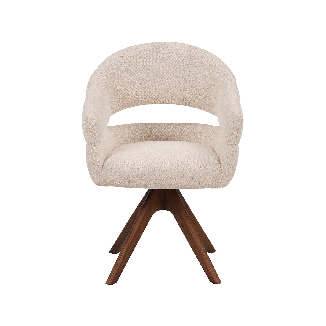 LABEL51 Eetkamerstoelen Sofia - Naturel - Geweven - One Size