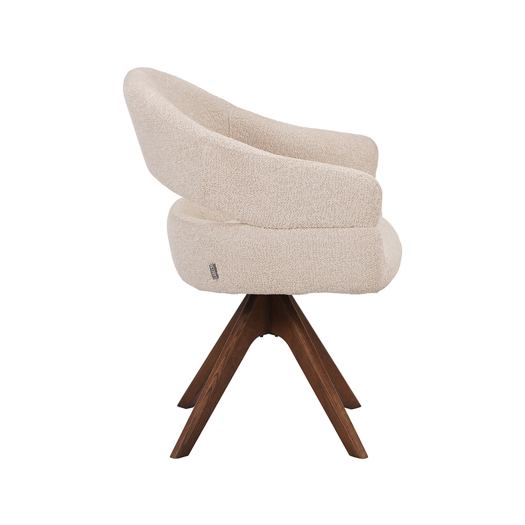 LABEL51 Eetkamerstoelen Sofia - Naturel - Geweven - One Size