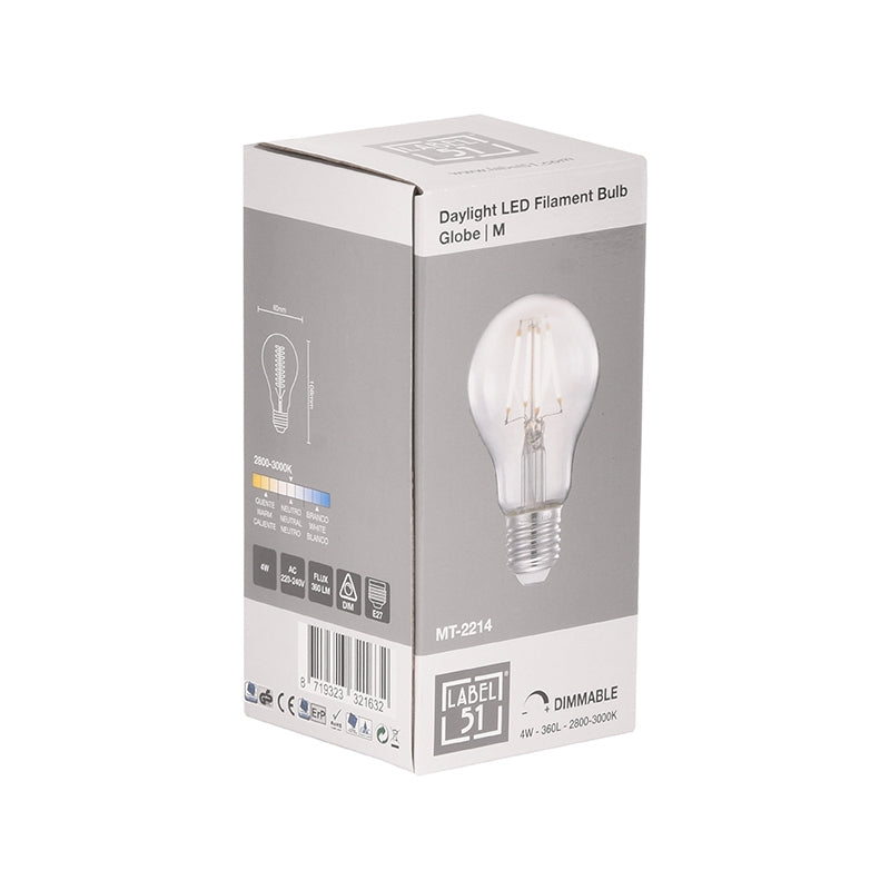 LABEL51 Lichtbronnen Kooldraadlamp - Helder glas - - Bol M