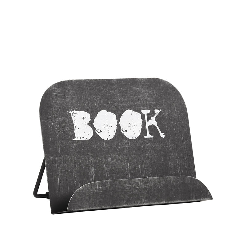 LABEL51 Keukenaccessoires Kookboekstandaard - Antiek Zwart - Metaal - One Size