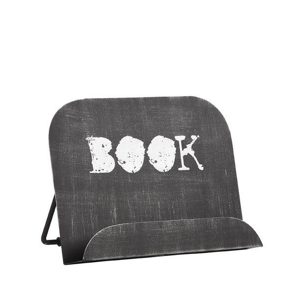 LABEL51 Keukenaccessoires Kookboekstandaard - Antiek Zwart - Metaal - One Size