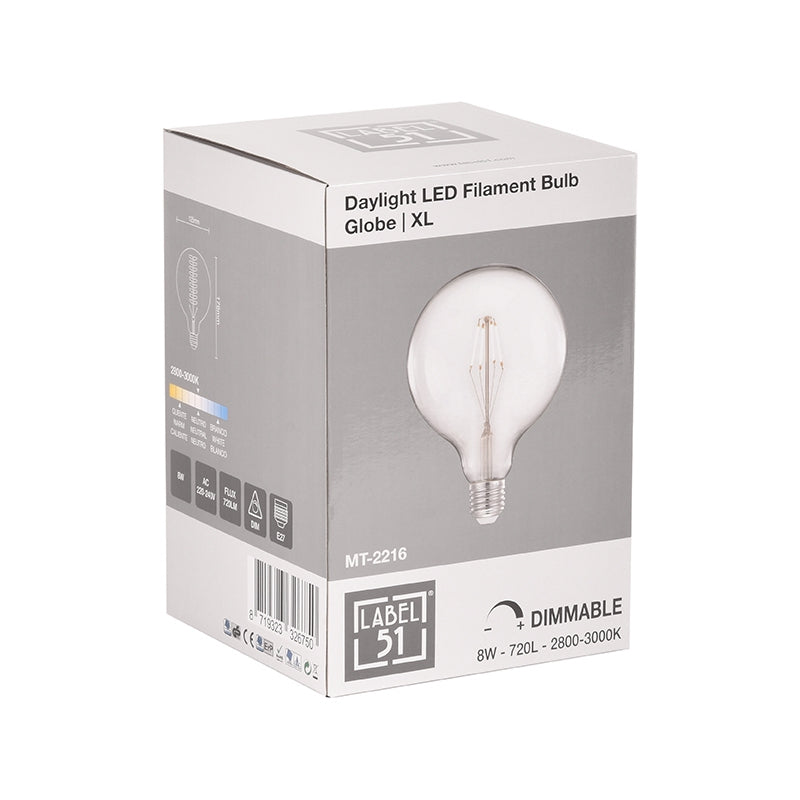 LABEL51 Lichtbronnen Kooldraadlamp - Helder glas - - Bol XL