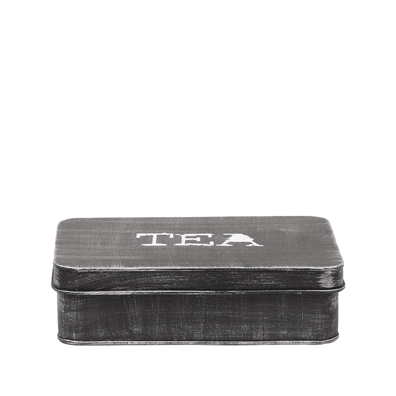 LABEL51 Keukenaccessoires Theedoos - Antiek Zwart - Metaal - One Size