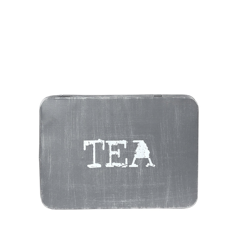LABEL51 Keukenaccessoires Theedoos - Antiek Grijs - Metaal - One Size