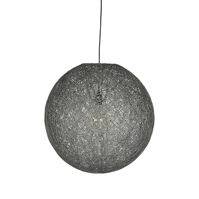LABEL51 Hanglampen Twist - Grijs - Vlas - L