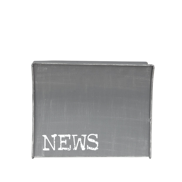LABEL51 Woondecoratie Magazinehouder - Antiek Grijs - Metaal - One Size