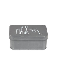 LABEL51 Opbergdozen en manden Make-Up opbergkist - Antiek Grijs - Metaal - One Size