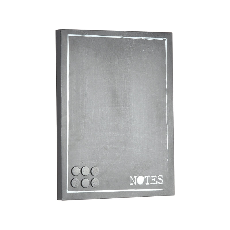 LABEL51 Wanddecoratie Memobord - Antiek Grijs - Metaal - One Size